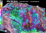 Alta 3d Ski Map