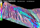 Aspen Highlands 3d Ski Map