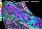 Diamond Peak 3d Ski Map