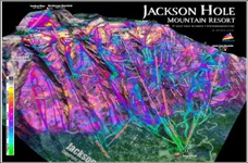 3d Ski Map Poster Jackson Hole