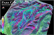 3d Ski Map Poster Park City