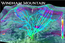 3d Ski Map Poster Windham