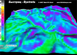 Bystrets 3d Ski Map